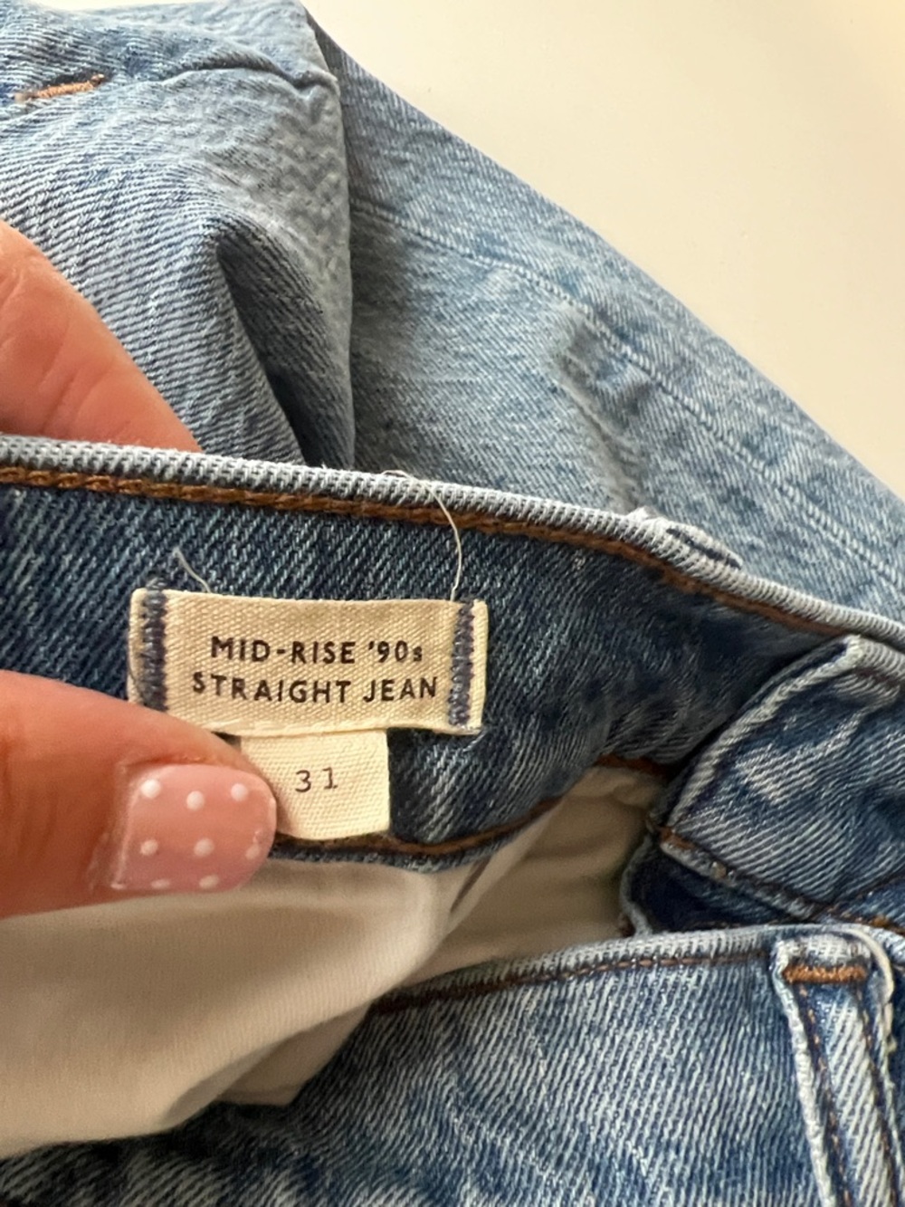 Madewell Light Blue Straight Jeans - Picture 2 of 3